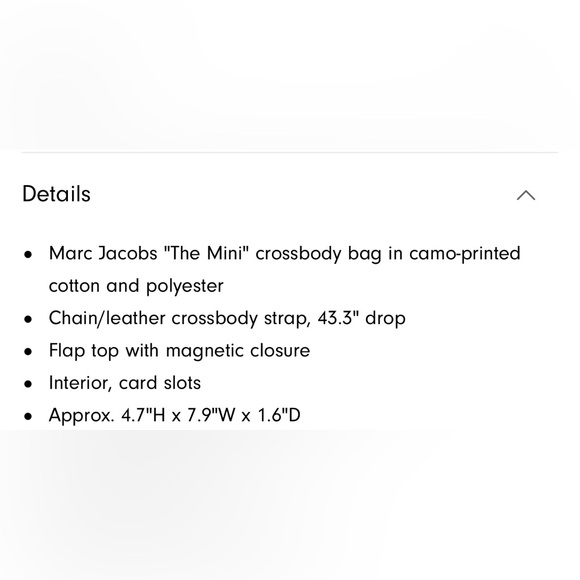 Marc Jacobs Camouflage Mini Crossbody Bag - Picture 7 of 7